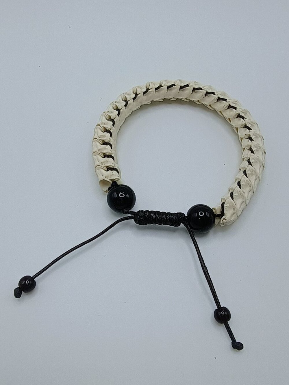 Handmade Macrame Bracelet Snake Bone